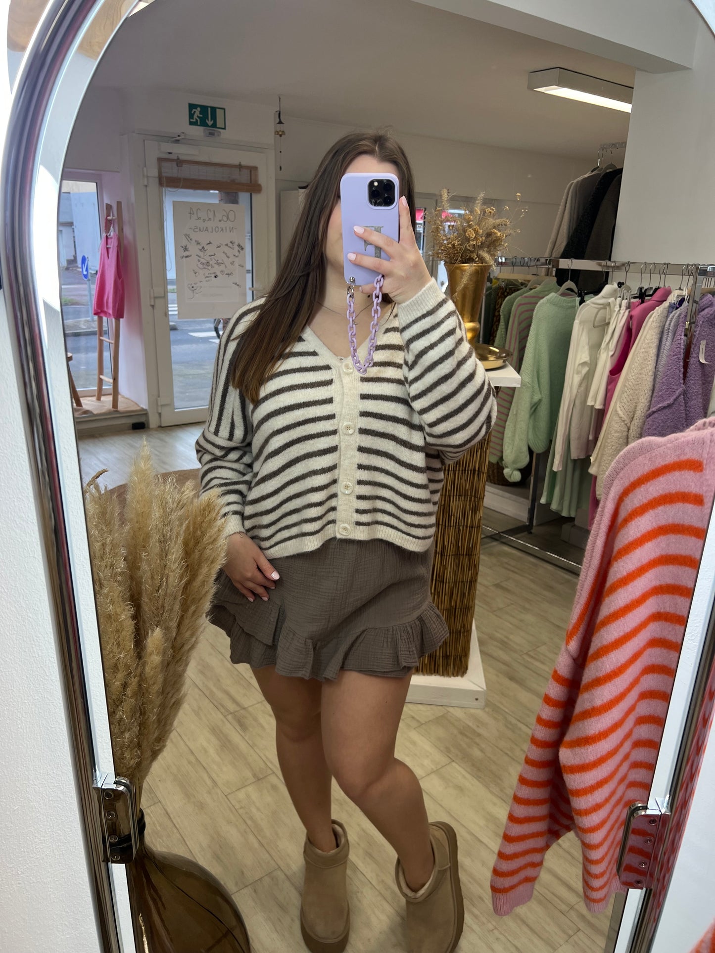Musselin Hosenrock Taupe