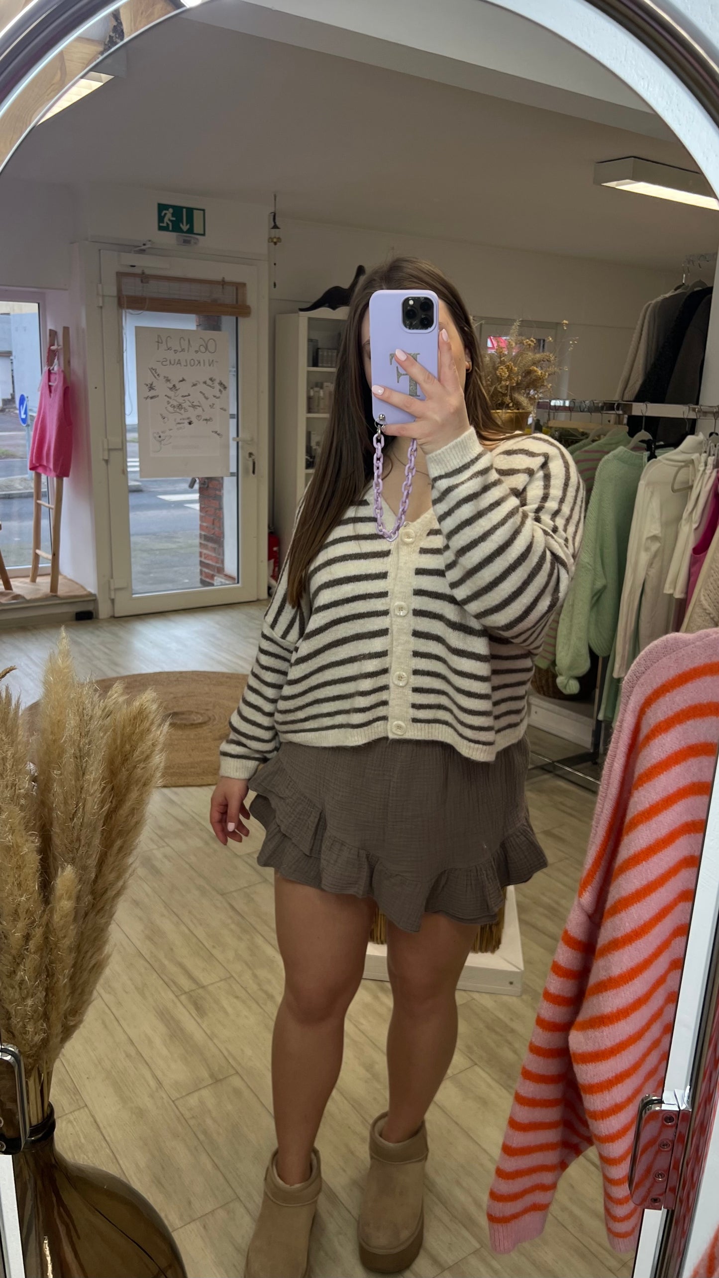 Musselin Hosenrock Taupe