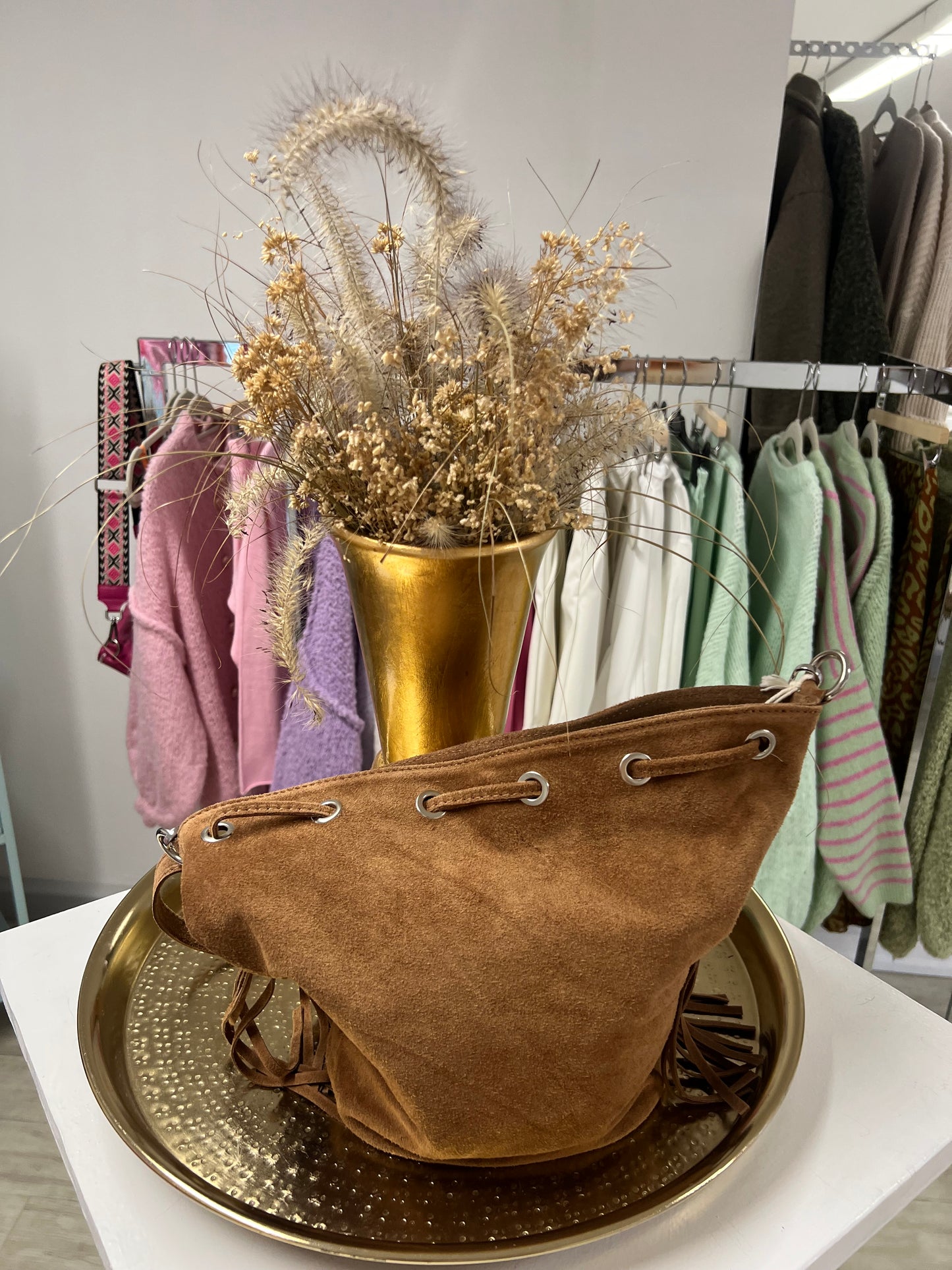 Beuteltasche Braun