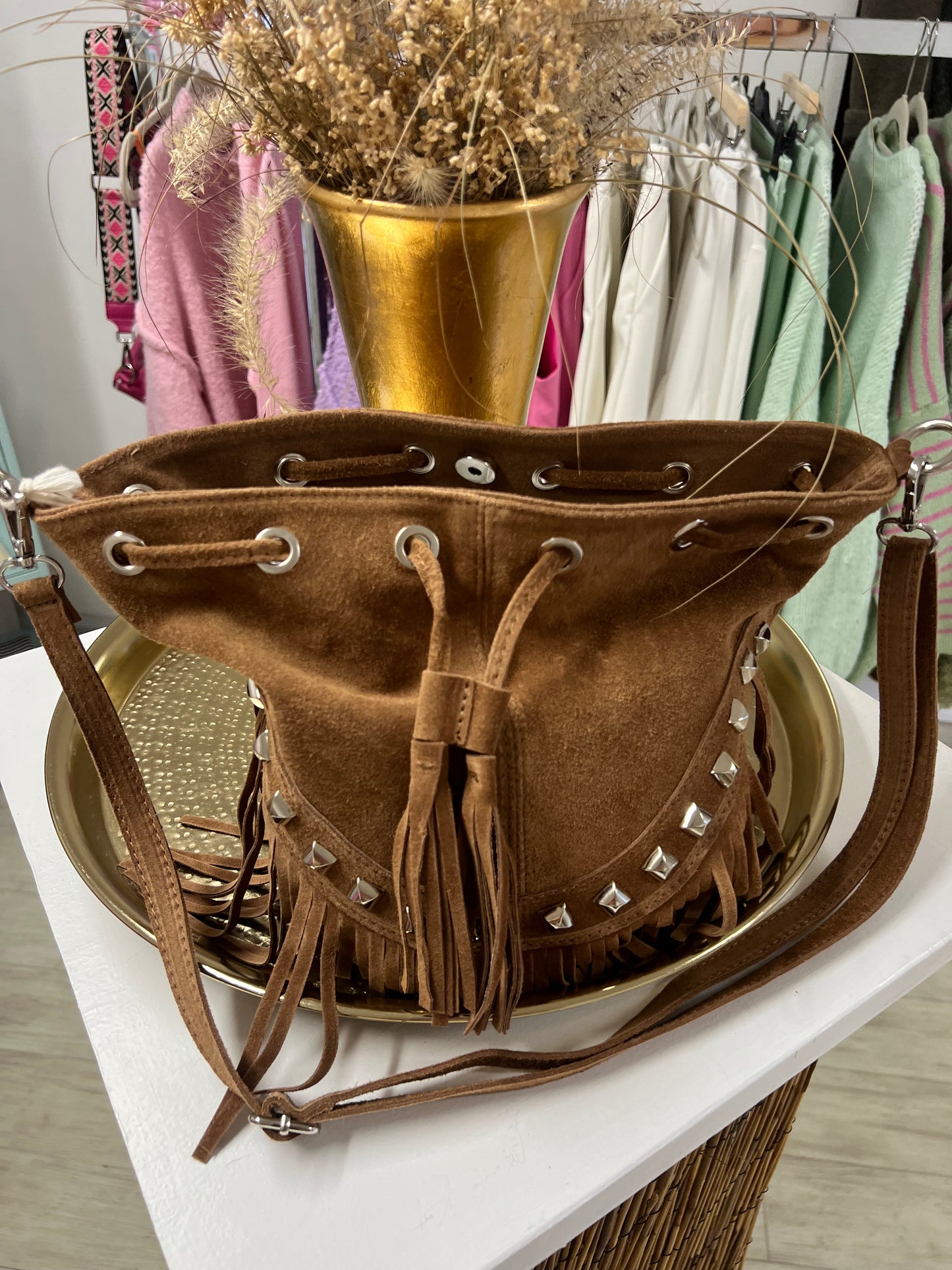 Beuteltasche Braun