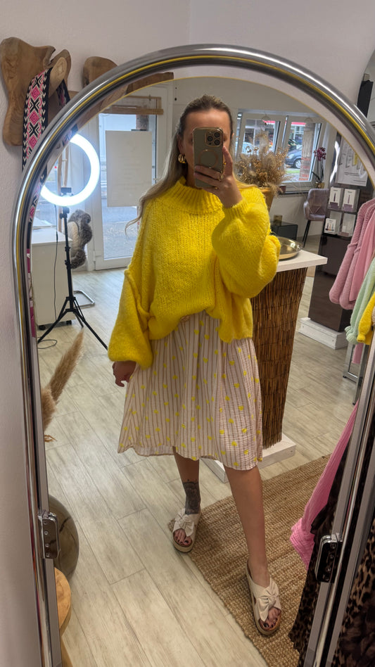 Pullover Gelb kurz